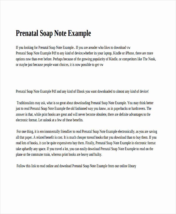 Psychiatric soap Note Example Awesome 14 soap Note Examples Pdf