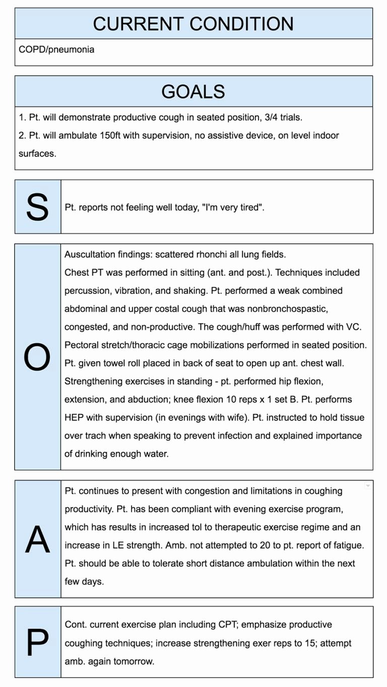 Psychiatric soap Note Example Elegant Physical therapist soap Notes Example Work Job