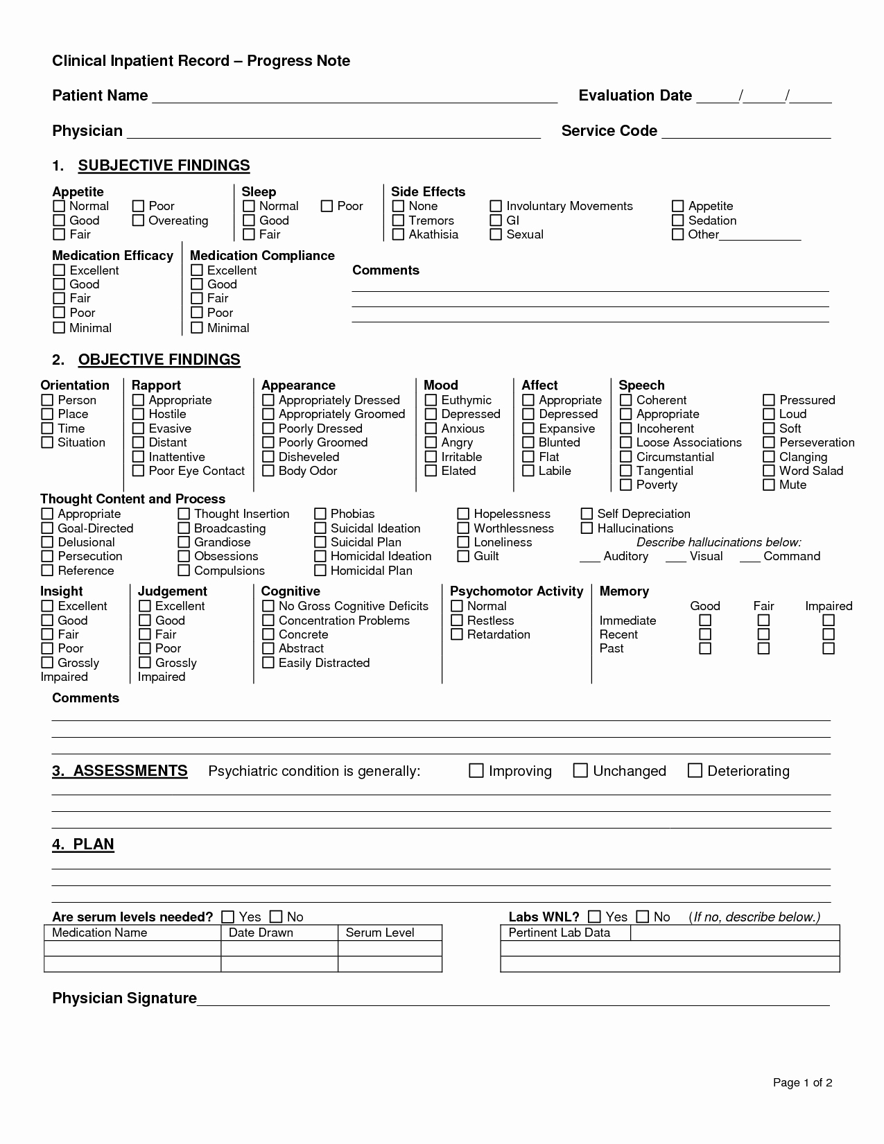 Psychotherapy Progress Note Template Pdf Elegant Clinical Progress Note Template