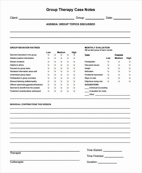 Psychotherapy Progress Note Template Pdf Fresh Psychotherapy Progress Note Template Pdf