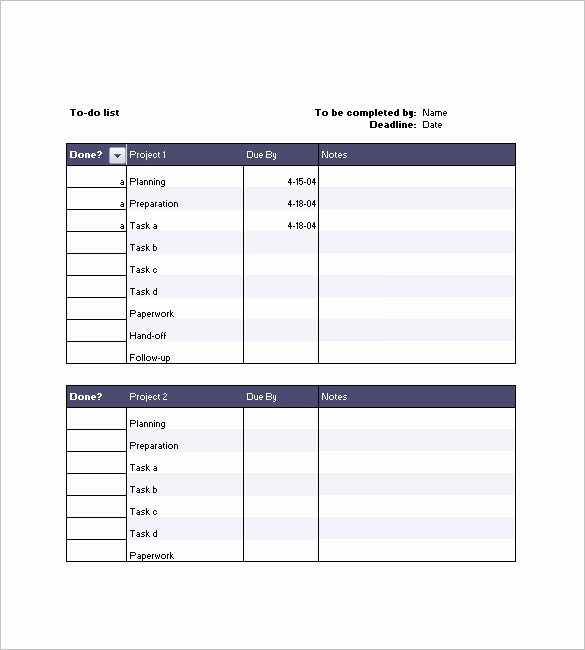 Punch List Template Excel Lovely Punch List Template – 8 Free Sample Example format