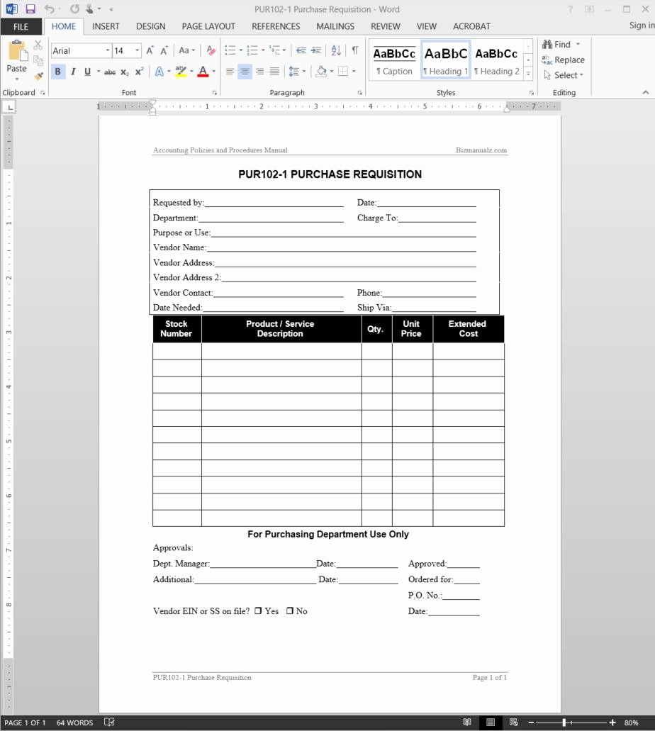 Purchase Request form Template Elegant Purchase Requisition Template