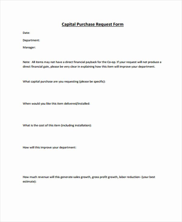 Purchase Request form Template Fresh Request form Template