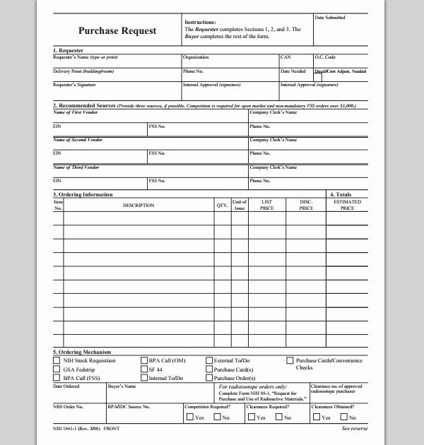 Purchase Request form Template New Purchase Template for Request form Template Of Purchase