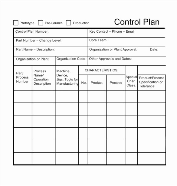 Quality Control Template Excel Elegant Sample Control Plan 6 Documents In Pdf Word Excel
