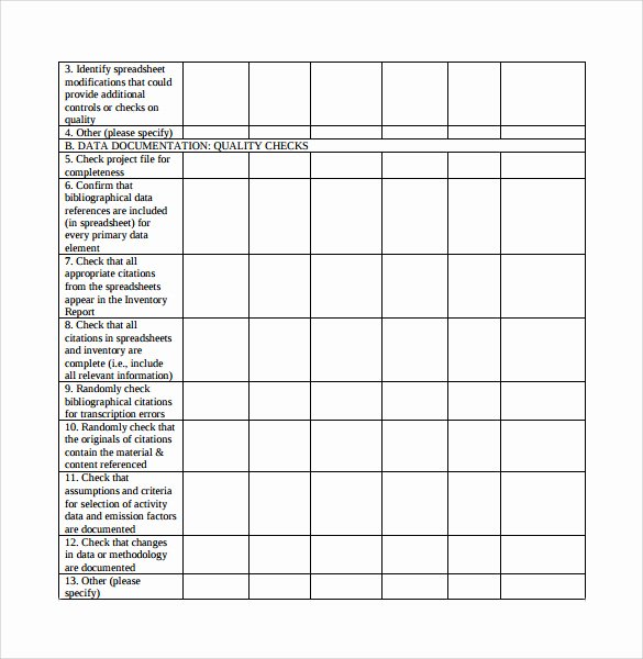 Quality Control Template Excel Inspirational Sample Control Plan 6 Documents In Pdf Word Excel