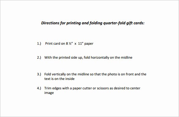 Quarter Fold Card Template Word Beautiful Quarter Fold Card Template – 7 Free Printable Word Pdf