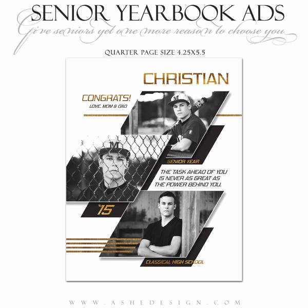 Quarter Page Flyer Template New Senior Yearbook Ads for Shop