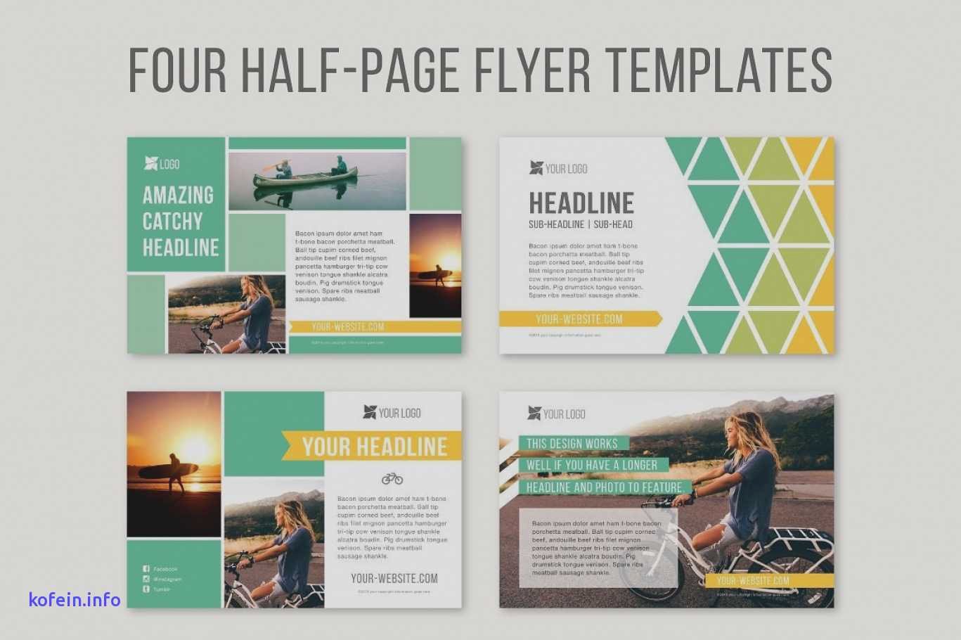Quarter Sheet Flyer Template Luxury 13 14 Word Quarter Page Template