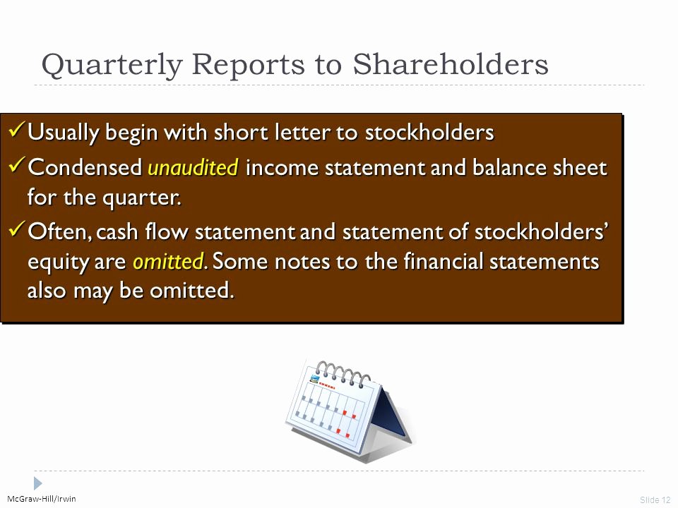 Quarterly Income Statements Luxury Municating and Interpreting Accounting Information