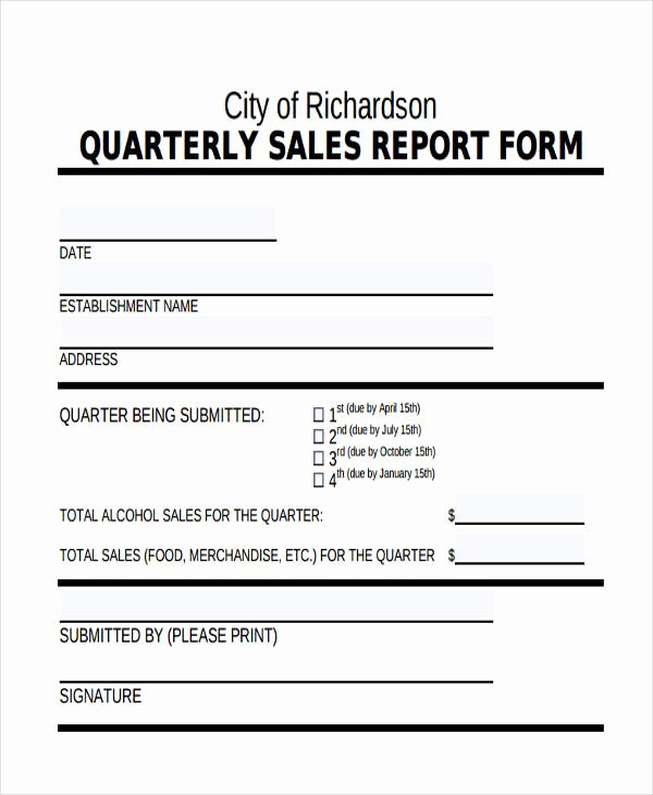 Quarterly Report Example Inspirational 36 Sales Report Examples &amp; Samples Pdf Word Pages