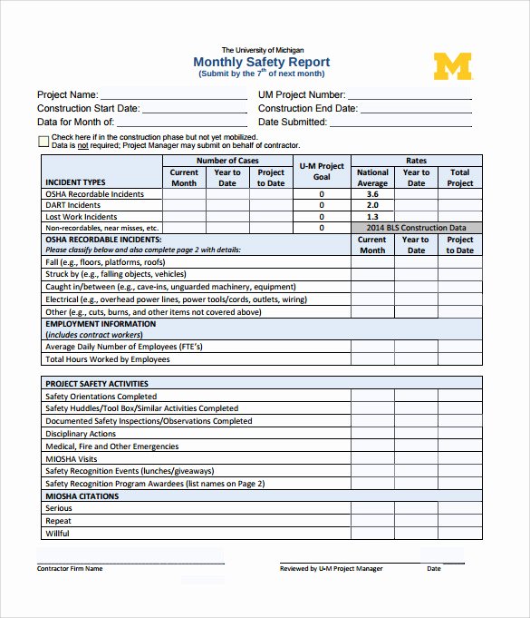 Quarterly Report Template Excel Beautiful 29 Monthly Report Templates Pdf Word Adobe