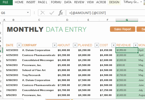 Quarterly Report Template Excel Beautiful Monthly Sales Report and forecast Template for Excel