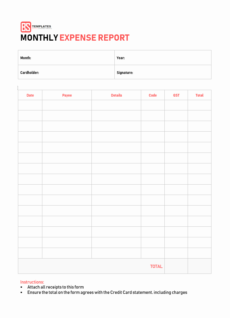 Quarterly Report Template Excel Luxury 10 Expense Report Template Monthly Weekly Printable