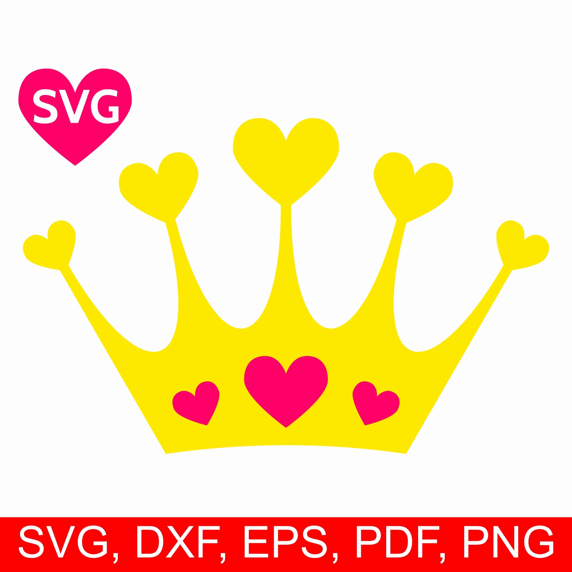 Queen Of Hearts Crown Template Lovely Hearts Crown Svg Love Tiara Printable Clipart A