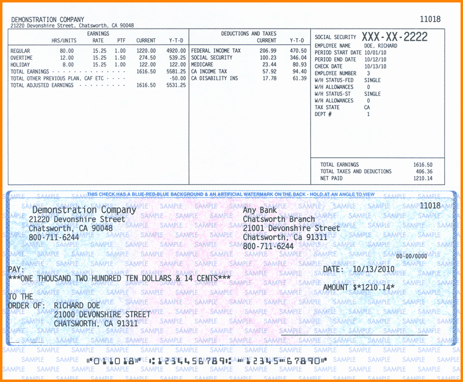 Quickbooks Check Template Word Fresh 28 Of Payroll Check Template
