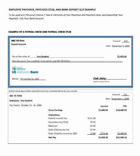 Quickbooks Check Template Word Inspirational 25 Great Pay Stub Paycheck Stub Templates