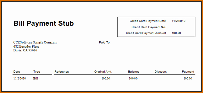 Quickbooks Check Template Word Unique Quickbooks Pay Stub Template – Emmamcintyrephotography