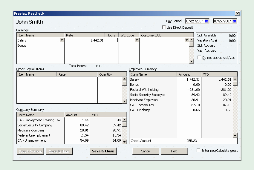 Quickbooks Pay Stub Template Inspirational Amazon Quickbooks Enhanced Payroll 2008 [older Version]