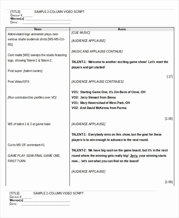 Radio Show format Template Elegant Script Template 12 Free Word Documents Download