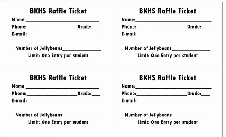 Raffle Entry form Template New Movie Ticket Template for Word