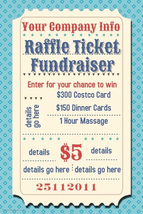 Raffle Flyer Template Free Elegant Raffle Ticket Fundraiser Movie Party Flyer Poster Template