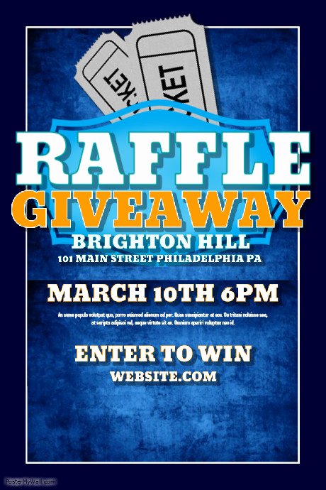 Raffle Flyer Template Free Lovely Customize 710 Contest Poster Templates