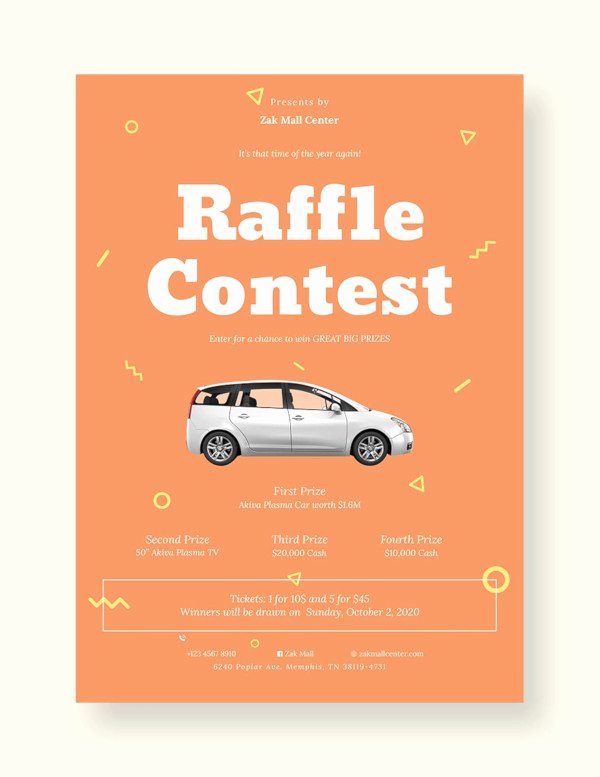 Raffle Flyer Template Free Unique 24 Raffle Flyer Templates Psd Eps Ai Indesign