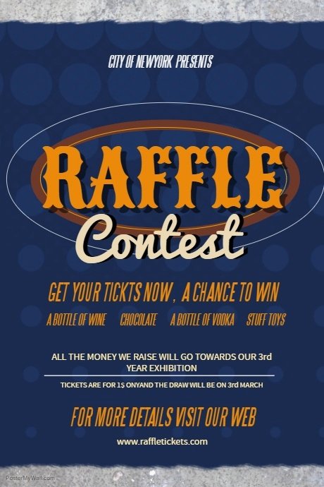 Raffle Flyer Template Lovely Raffle Contest Poster Template