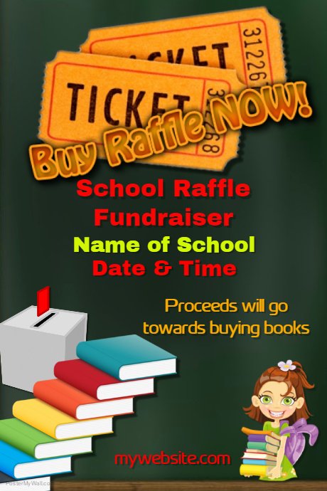 Raffle Flyer Template Luxury School Raffle Fundraiser Template