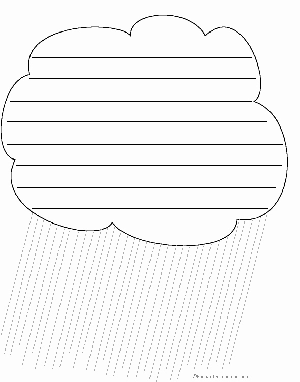 Raindrop Writing Template Inspirational Shape Poem Spring Art Show