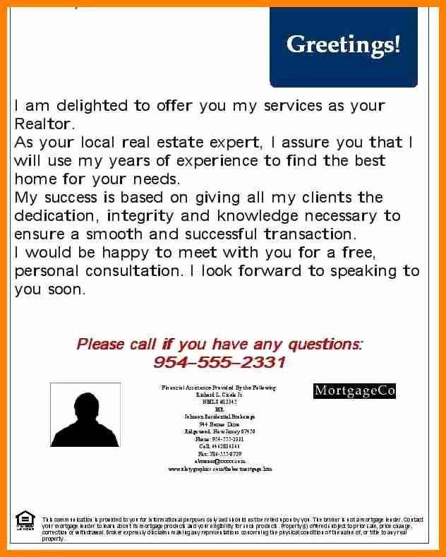 Real Estate Agent Introduction Letter Best Of 8 New Real Estate Agent Introduction Letter
