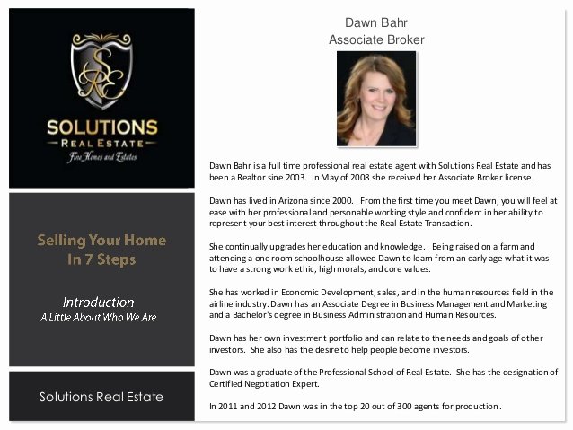 Real Estate Agent Introduction Letter Best Of Listing Presentation Dawn Bahr