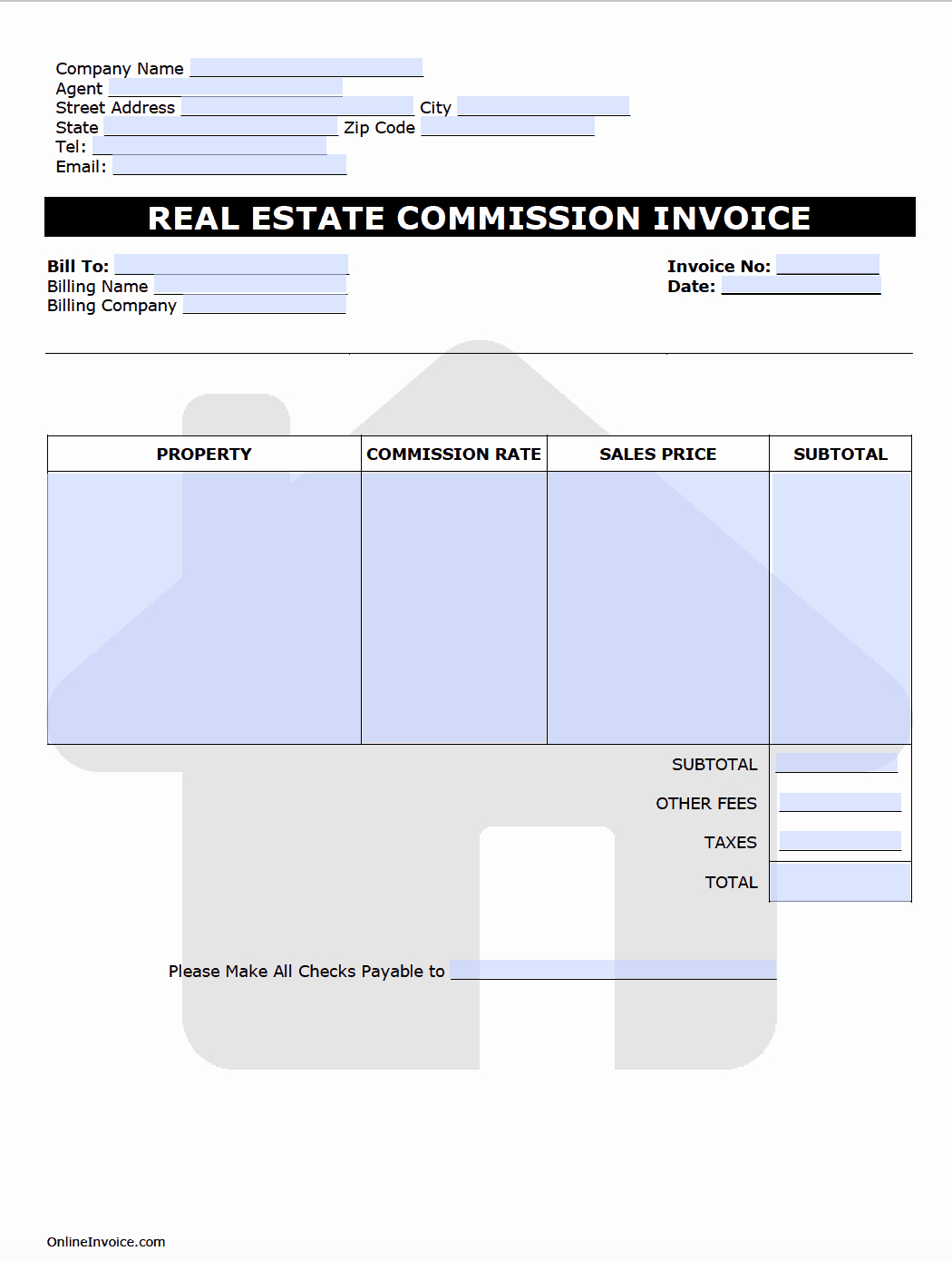 Real Estate Commission Invoice Inspirational Real Estate Mission Invoice Template Lineinvoice
