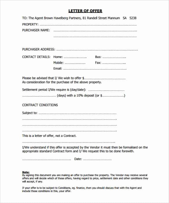 Real Estate Offer Letter Template Free Beautiful 28 Fer Letter format Templates Free Word Pdf Sample