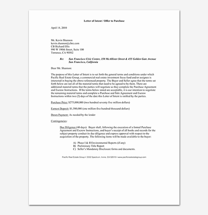 Real Estate Offer Letter Template Free Fresh Real Estate Fer Letter Template Free Samples &amp; Examples