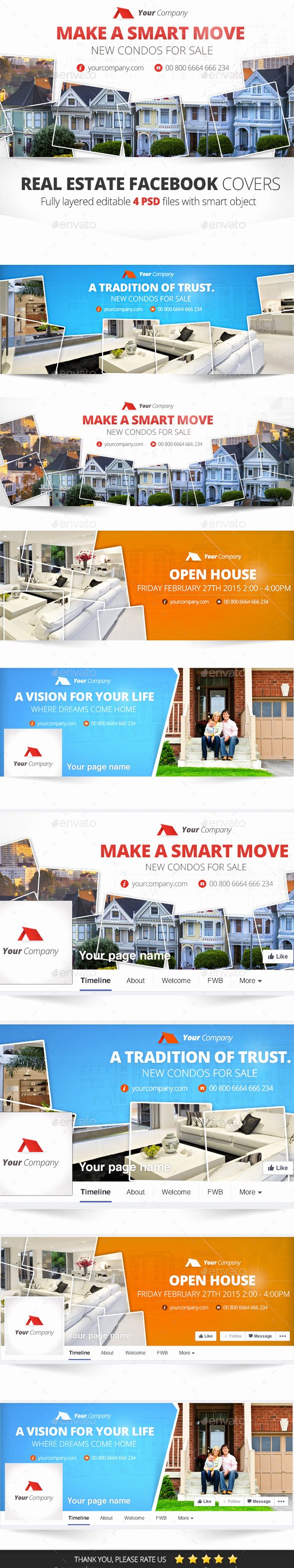 Real Estate Timeline Template Awesome Real Estate Cover 4 Psd by Zokamaric