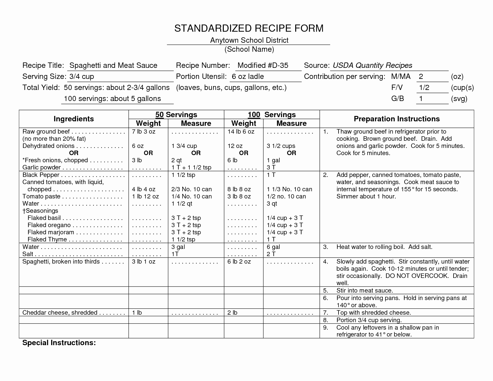 Recipe Cost Card Template Beautiful Standardized Recipes Food Label Pro