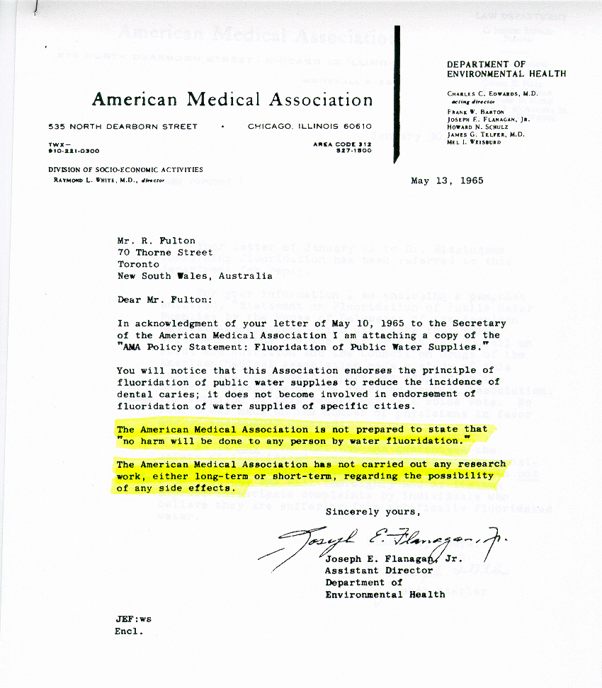 Recommendation Letter for Medical assistant Luxury Ama Admits No Study Done On Fluoride Side Effects