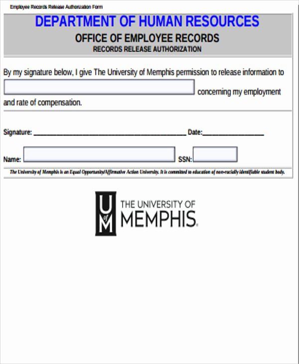 Records Release form Unique Sample Records Release form 9 Examples In Word Pdf