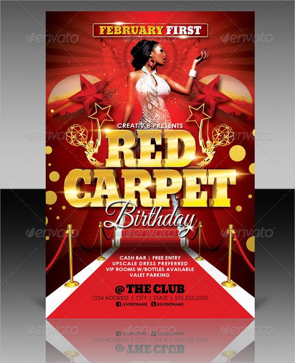 Red Carpet Invitation Template Free Awesome 25 Red Carpet Party Flyer Templates Free &amp; Premium Download