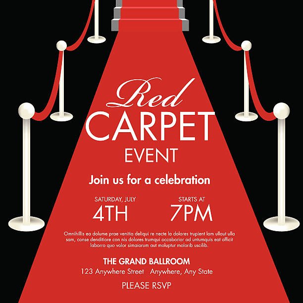 Red Carpet Invitation Template Free Beautiful Royalty Free Red Carpet event Clip Art Vector