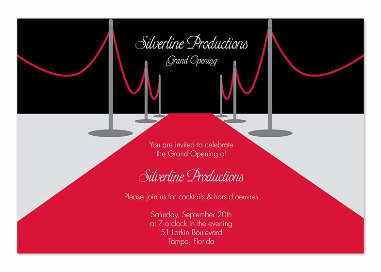 Red Carpet Invitation Template Free Fresh Red Carpet Invitations