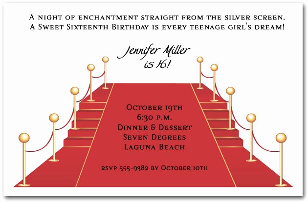 Red Carpet Invitation Template Free Inspirational Red Carpet and Stairs Party Invitations