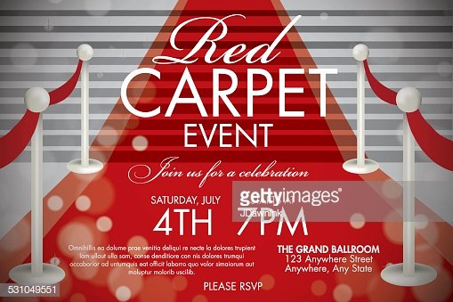 Red Carpet Invitation Template Free New Vintage Style Red Carpet event Invitation Template White