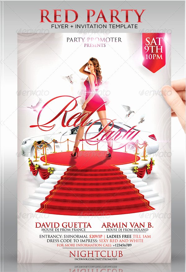 Red Carpet Invitation Template Free Unique 25 Red Carpet Party Flyer Templates Free &amp; Premium Download