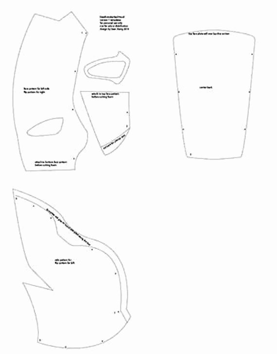 Red Hood Helmet Foam Template Best Of Deathstroke Redh0od Printable Templates From Xiengprod On