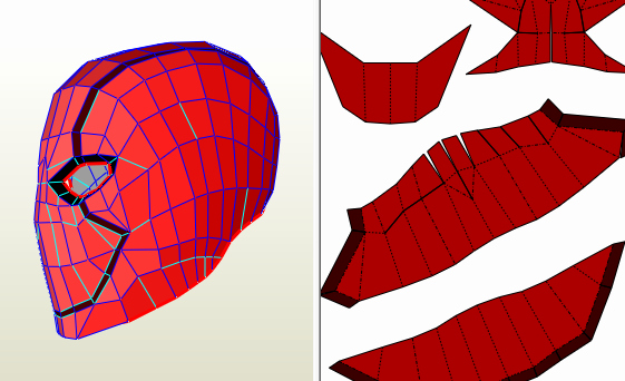 Red Hood Helmet Foam Template Lovely Batimovil 2016 Batman In Pepakura Pdo