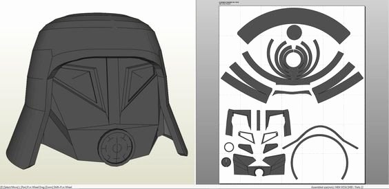 Red Hood Helmet Foam Template Lovely Helmets Papercraft and Dark On Pinterest