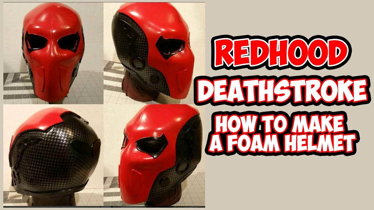 Red Hood Helmet Foam Template New How to Diy Deathstroke Redhood Foam Helmet with Templates